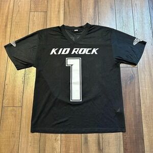 Vintage Kid Rock Jersey Men's Large 00 F*cks Given Funny‎ Concert